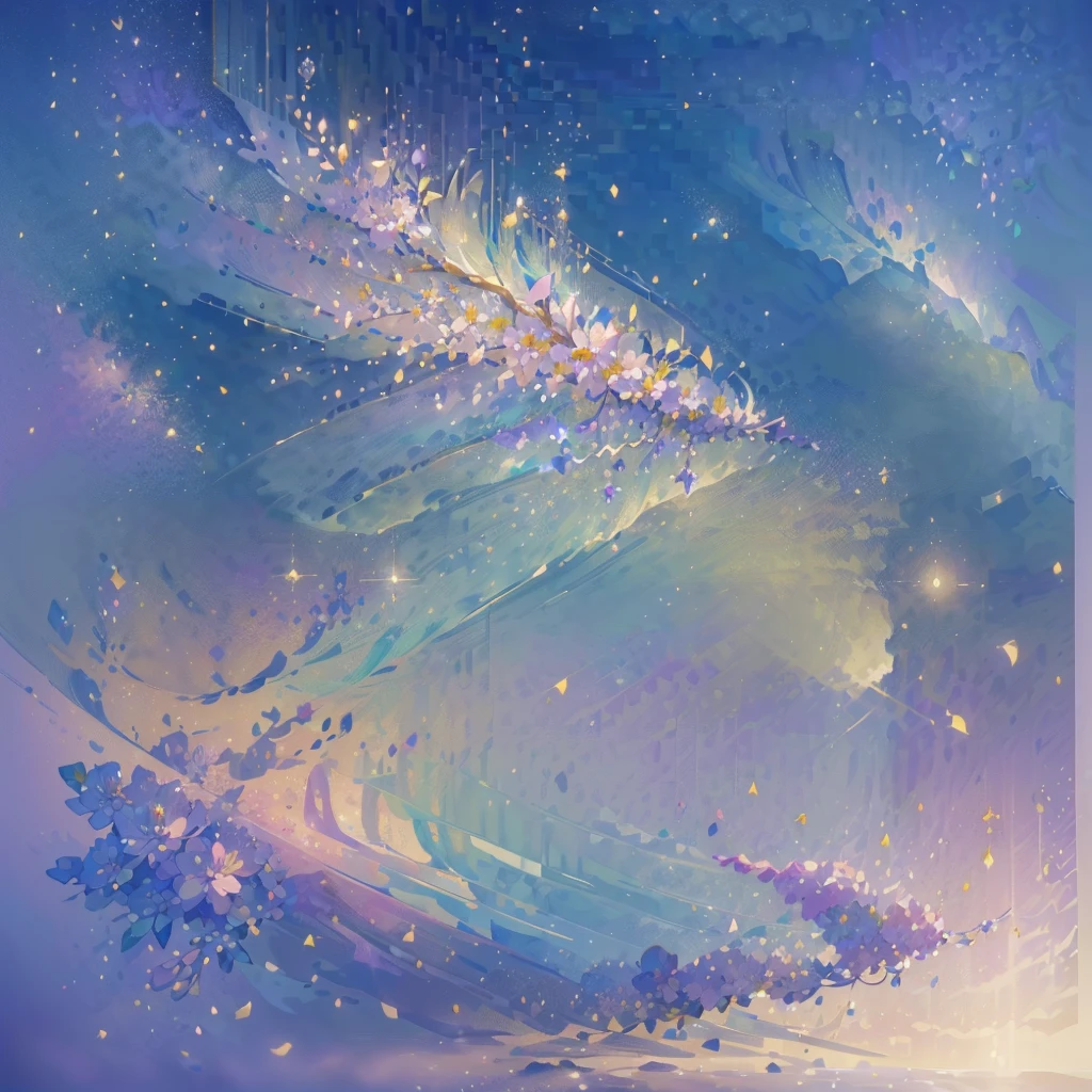 1girl,Dynamic composition、(((highest quality、最高masterpiece、Official Art、Award-winning works、The best dynamic composition、Detailed Hair)))、Super detailed、Anime Style、(highest quality, masterpiece, Very detailed, Very detailed, Exquisite, 16k,Full HD),A little closer,Dramatic lighting,pastel colour,moonlight, Soft lighting, ((alone:1.5)),From the side,Beautiful night sky,Starry Sky,meteor,From above,((head shot)),Wake up,Lots of flowers,The whole screen is surrounded by flowers.,(Crystal Forest),(Fairy Princess, Purple eyes, Long eyelashes,White skin,slim,pale pink plump lips,Pale pink cheeks, blonde,thin and long,(thin and high nose,Small Nose),(腰の少しFrom above巨大な妖精の羽),elegant,Flower Magic,Diamond Tiara,Diamond Earrings,Diamond Earrings,Diamond Choker,White ball gown dress with diamonds, Lace and frills,(Laughter), (Fantasy, Romantic atmosphere), magic lights,
