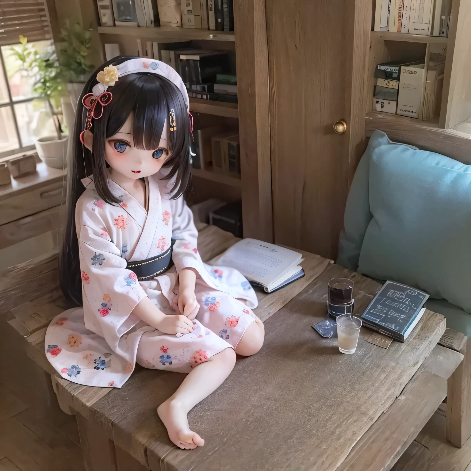 Armin Girls Chibi Yukata Hot Springs Inn、barefoot