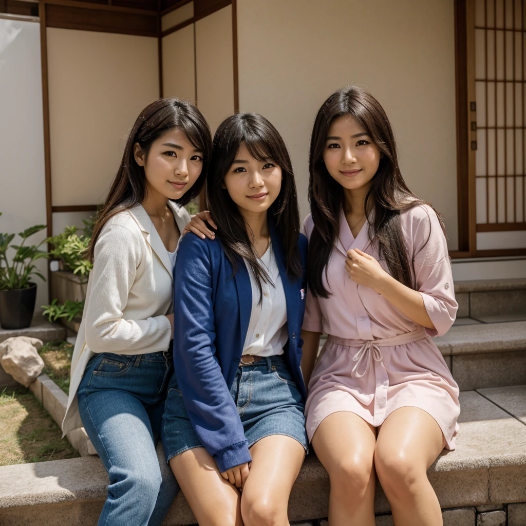 2 chicas japonesas con un consolador en el culo