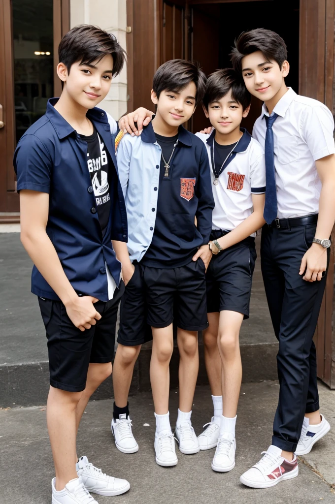 Friends in boys group with name