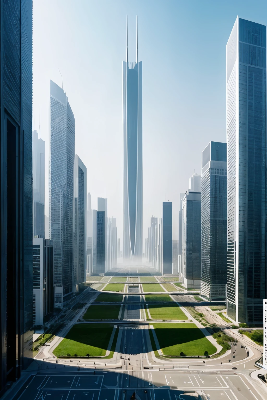 ((mejor calidad)), ((obra maestra)), (detallado), 1 futuristic city where technology is integrated into all aspects of daily life