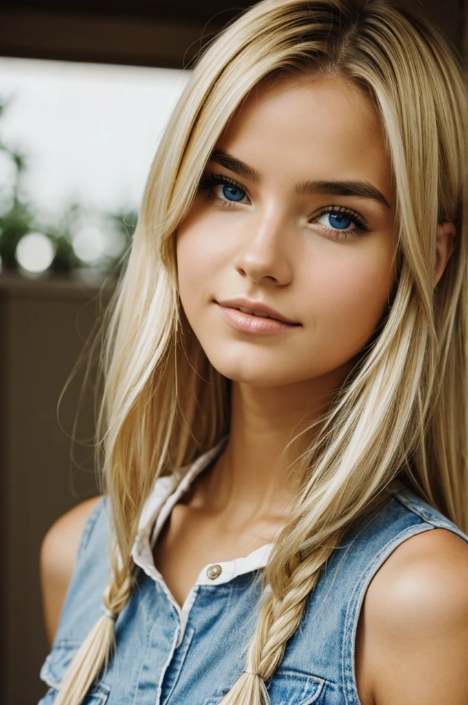 A girl blonde