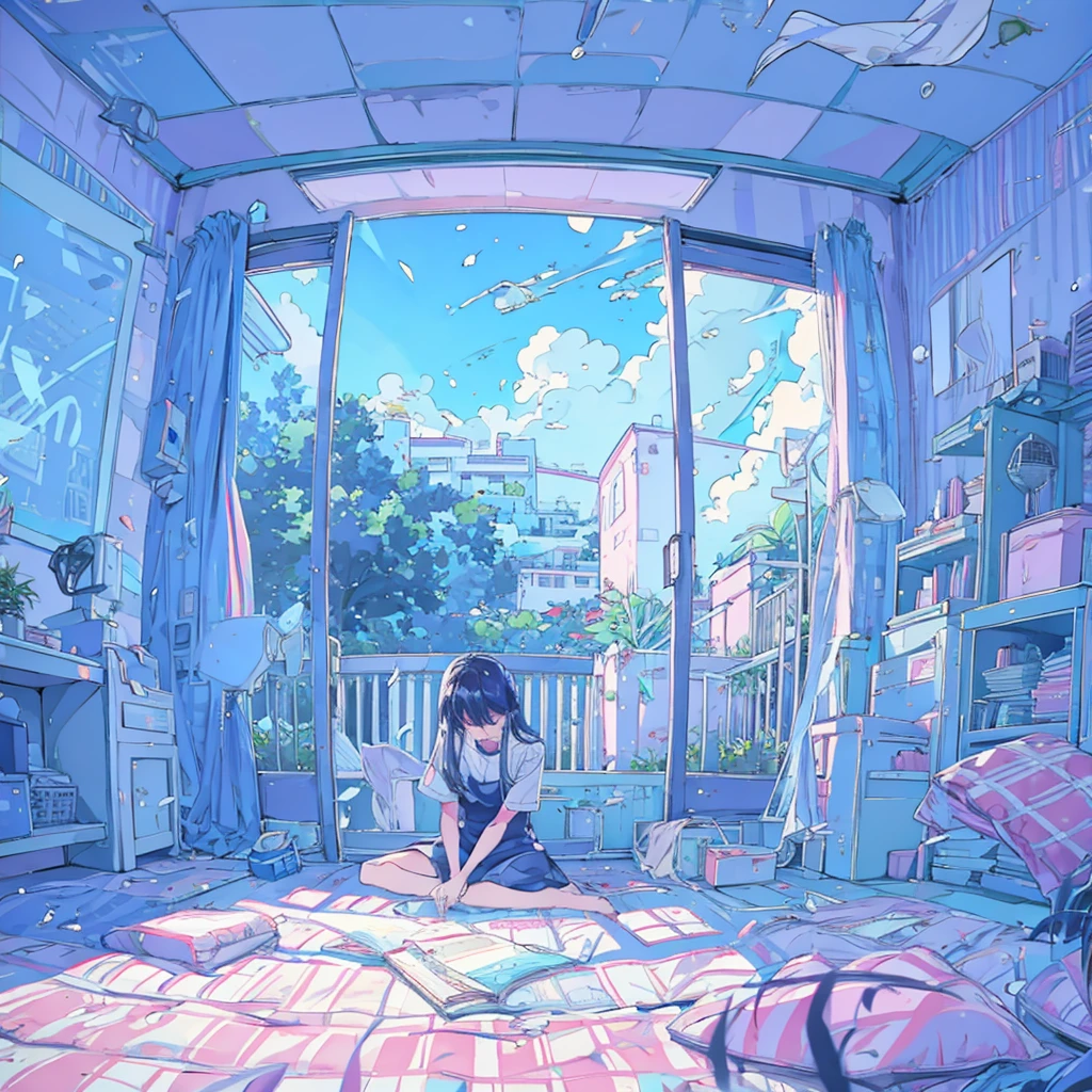 garden in a girl