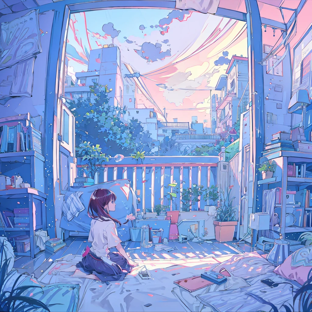 garden in a girl