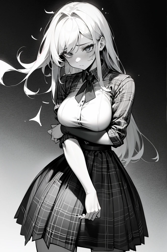 She could be a strong and self-confident girl, with a cute and submissive girl style that reflects her own rugged attitude with medium-large breasts and a large, pronounced waist with a plaid mini skirt. He could have medium-long hair with a touch of messiness, an intense look and a bold and striking style of dress. Despite his outward appearance, he would be a person with a tender and protective heart towards his partner, appreciating his femininity and valuing his emotional connection.