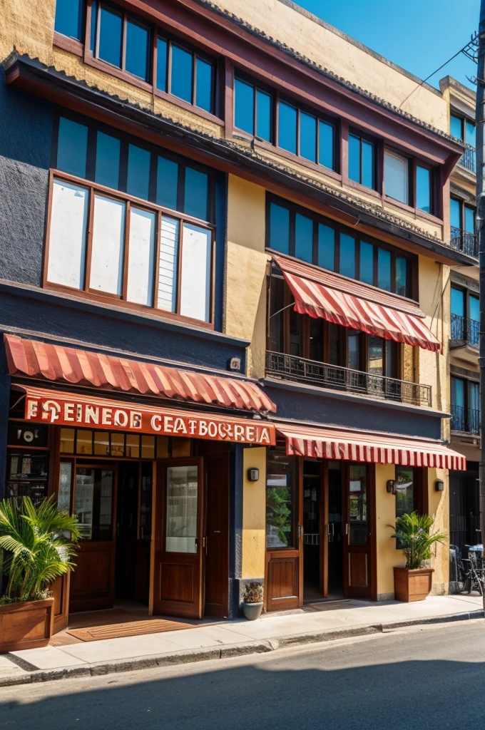 Fusion cevicheria restaurant called Pesca Pez in front of an avenue or street