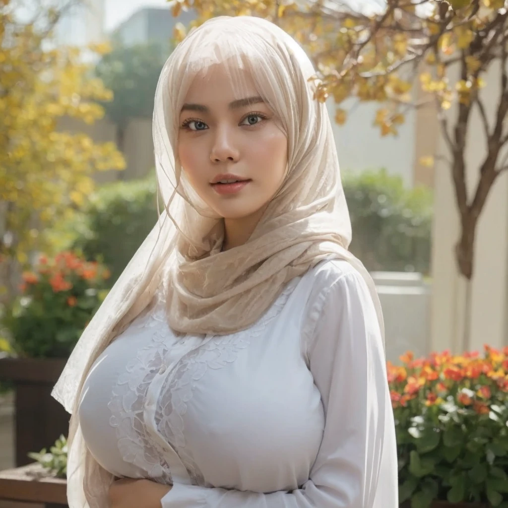 20 years Old, Hijab Indonesian mature woman, Big Tits : 66.9, Gamis, Breast out from her clothes : 1.9, at doctor office, Dark light, at Nighttime