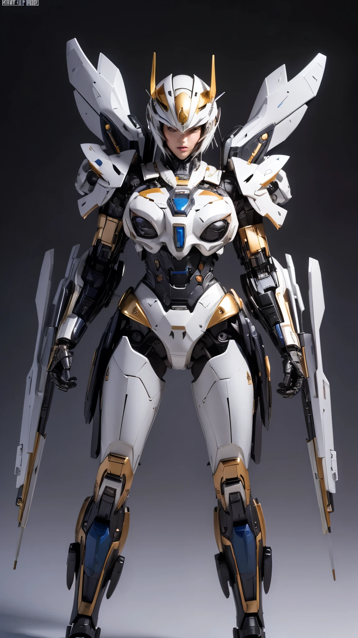 Textured skin, Super Detail, high details, High quality, Best Quality, hight resolution, 1080p, hard disk, Beautiful,(Super Heroine),Oppai Missile,beautiful cyborg woman,Mecha Cyborg Girl,Battle Mode,Girl with a Mecha Body,She wears a battle cyborg mech with a weapon,Fulll body Shot