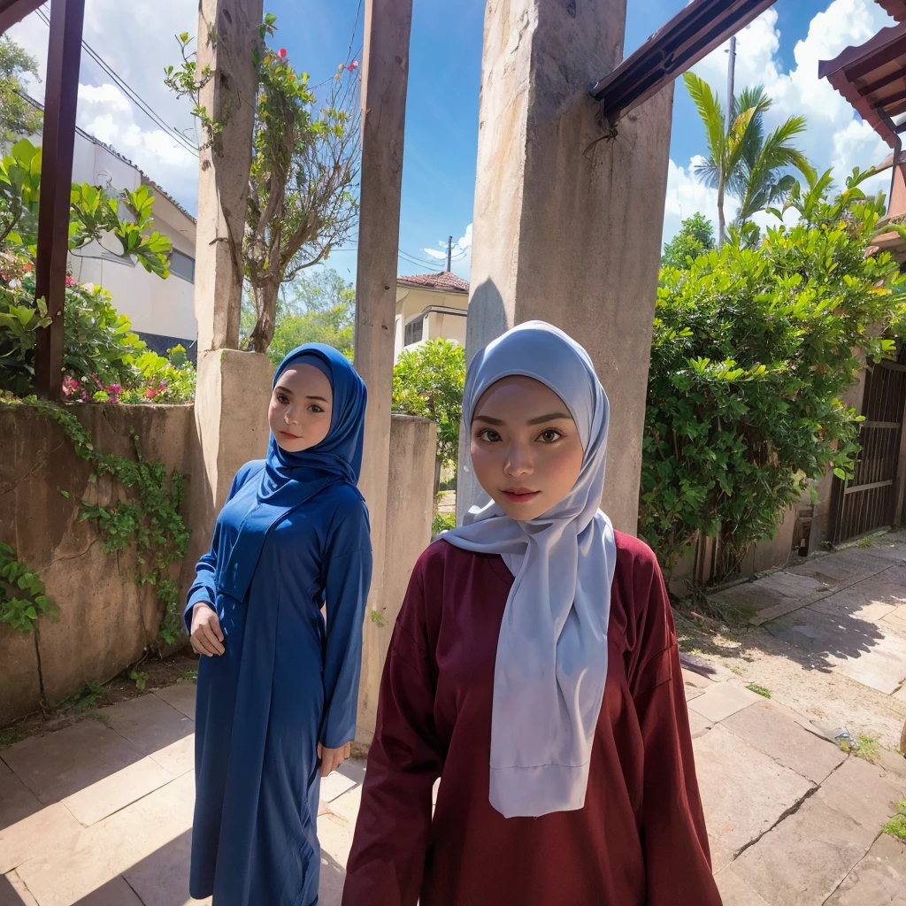 20 years Old, Hijab Indonesian mature woman, Big Tits : 66.9, Gamis, Breast out from her clothes : 1.9, at doctor office, Dark light, at Nighttime