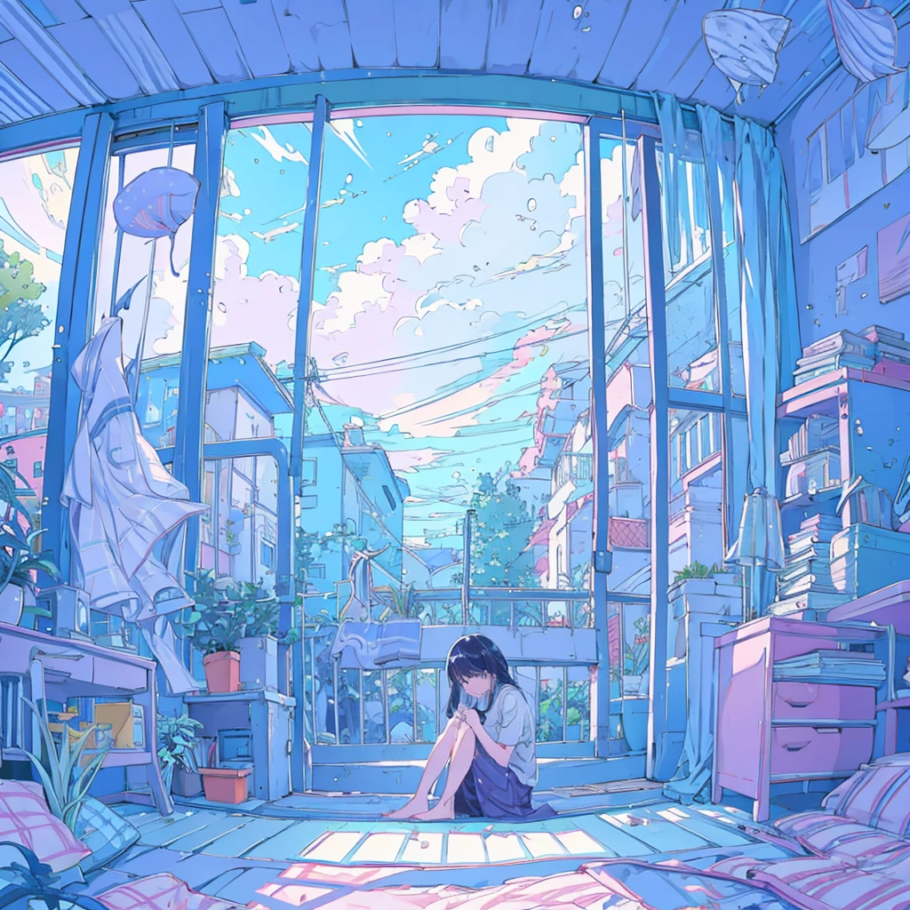 garden in a girl