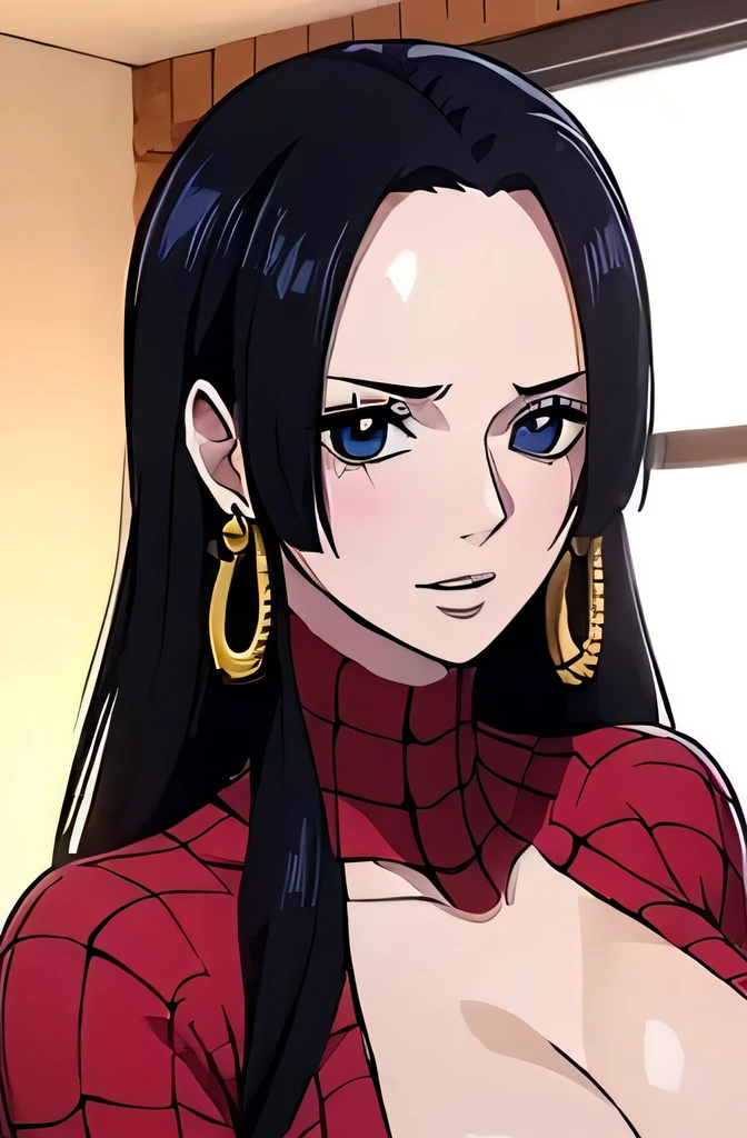 (TIENE PENE)(PECHOS ENORMES)(BIG BOOBS)(HOT)(obra maestra))), (((Mejor calidad))), ((ultra detallado)), (highly detailed CG illustration), boa hancock, , (obra maestra:1.5), Foto detallada, ella lleva un traje de Spiderman,ajustado,sonriente,cuerpo entero, sexy, (Mejor calidad: 1.4), (1 chica), Hermoso Face, (pelaje negro, ancho: 1.3), Hermoso Hairstyle, ella usa un traje de spiderman, Hermosos detalles ojos, (Piel realista), Piel hermosa, absurdo, atractivo, Ultra high resolution, High Definition, (excitado sexualmente:1.5), piel blanca rosada, cool white light, pose sexy, Hermoso , Fondo blanco, luz blanca suave rosa,lleva un traje de Spiderman, , {inside the room|exteriores|fondo simple},(Sin correa para el hombro:1.3),(ebrio:1.7)) (por el WAVY:0.8), pelaje negro,(blue eyes),pechos grandes,sonrisa, (Estar rojo en la cara:1.4),mira a la camara, lleva un traje de Spiderman,traje de Spiderman,sexy,ajustado,mallas spiderman ajustadas,