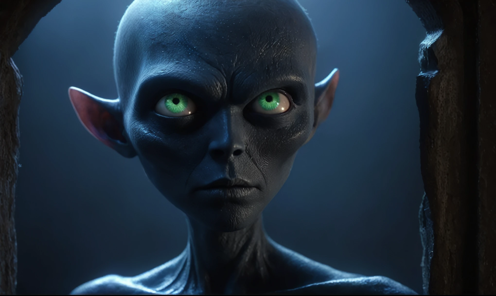 (((creature with a spectral and ghostly appearance)). Her skin is pale, almost translucent. His eyes shine with a bluish glow, he wears dark, torn clothes that float around him, as if permeated by an aura of mourning. Its appearance is complemented by details such symbols of mourning and gothic elements, further emphasizing its dark air. is portrayed as a haunted and tormented entity,{creature},face pretty face,extremely detailed,intricate details,eyes extremely detailed, high detailed eyes,16k resolution, realistic humid skin,extremely intricate details,Epic Realistic,face anatomically correct,Ultra HD,HDR, natural skin textures, hyper realism,realistic skin texture, hyper detailed,extremely Realism,Ultra Detailed,body logically correct,pixar movie still, pixar movie screenshot, frame from pixar movie, animated movie still, still from the pixar movie, still from a pixar movie, disney pixar movie still, pixar movie scene, still from pixar movie, still from a 2001 pixar movie, pixar render, animated film still