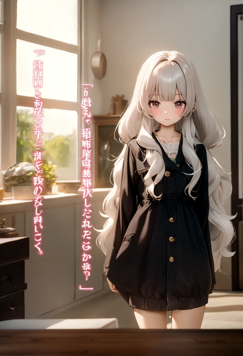 a woman that is standing next to a window, kawaii hq render, sexy young woman, lower quality, very detailed torso, full photo, adorable and cute, pfp, hyper real photo, low res, jacket over bare torso, anime still, tummy, 2 0 1 9 anime, by Gu Hongzhong, long fluffy hair, 1 figure only
See translation