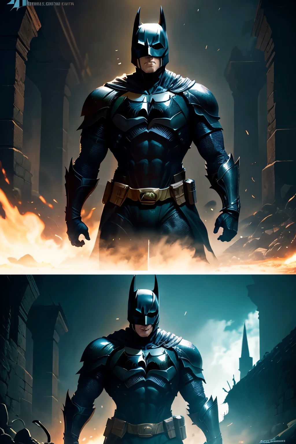 A pumped up dark knight set in dark souls