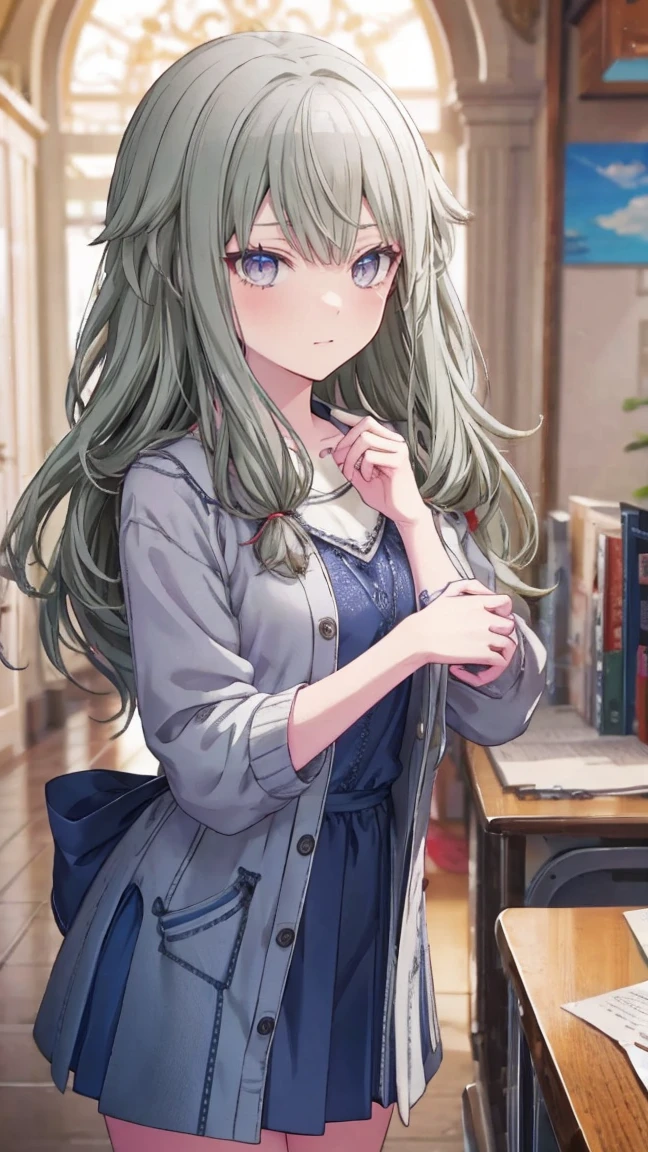 masterpiece、Best image quality、最high quality、Lori、Girl、 Cute pose, masterpiece, Anime art style, Cute moveost detailed, high quality、Shiny Hair、Very fine and beautiful bright eyes、nose blush、Very detailed, clear and beautiful face, Awards, (((Anatomically correct))、Cowboy Shot