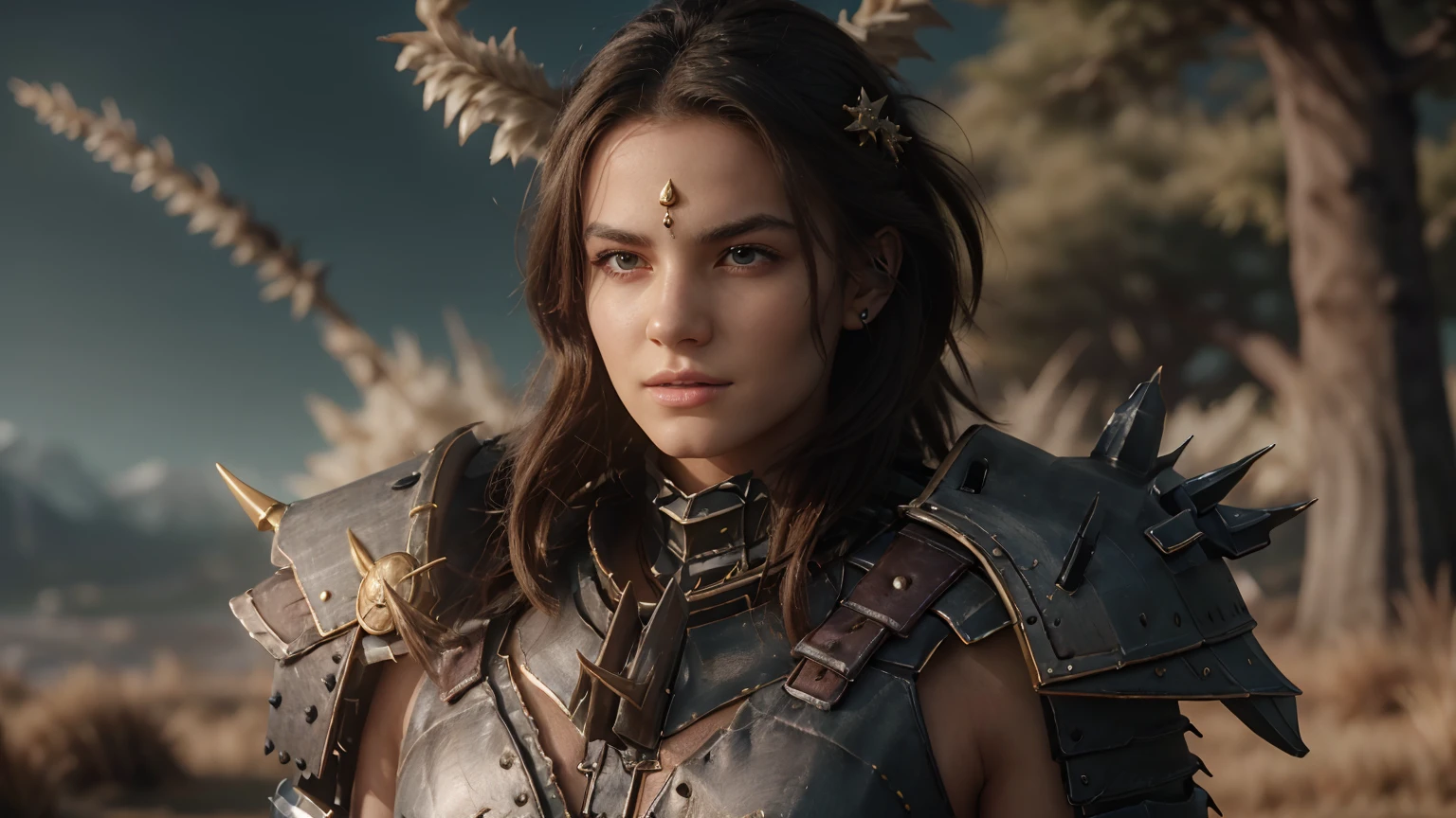 mountain,Crossed arms,, hxarmour,1girl,(gray armour:1.3),, ultra-detailed,extremely delicate and beautiful,(by exquisite colors block),masterpiece,best quality,unreal engine 5 rendering,movie light,movie lens,movie special effects,detailed details,HDR,UHD,8K,CG wallpaper,