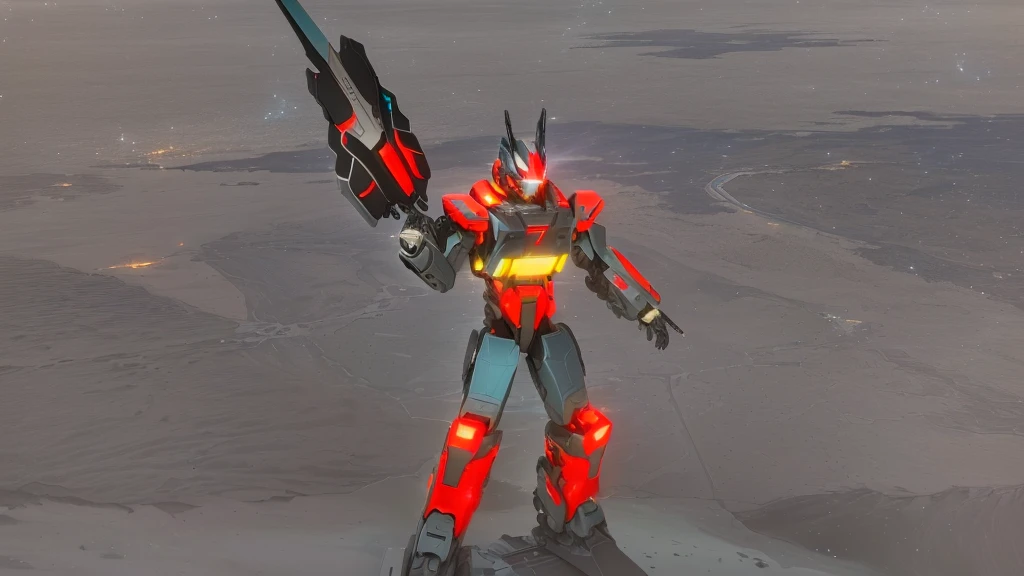 a black colored male transformer with green inserts, symmetrically arranged green parts, on the frontof the body not transparent cabin, on the back - aircraft's wings, arms from elbows to hands look like the front part of a aircraft, wheels are visible on the shoulders, on the legs from knees to the ankle there are aircraft's repulsors and small aircraft's tail wings, no helmet, light blue eyes, two legs, two arms, not a suit, on a background there is an empty dark blue metal desert, no buildings, no structures, dark blue storm clouds, light blue lightning from the clouds, blue river, river to the horizon, electrified river, light blue lightning from the river, space sky, stars in the sky, composition on the metal planet, big metalic planet, dark-blue metal, shiny metal, cybertron, mechanical planet, empty wasteland, dark blue storm clouds, light blue lightning from clouds, blue river, river to horizon, electrized river, light blue lightning from river, space sky, stars on the sky, realistic, watercolor, 4k, high quality, hight attention to details, concept art, concept art by Chris Mowry.