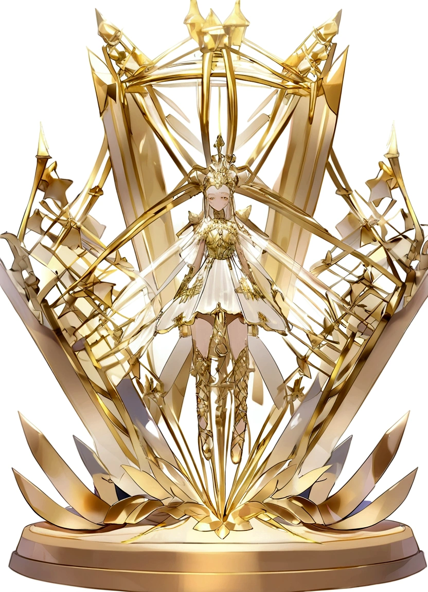 A creative and futuristic dance trophy；A crystal trophy made of a pair of crystal ballet shoes，Walnut wooden square base，Simple and elegant；There is a gold metal nameplate on the base；Dance shoes staggered rise，Ribbon embellishment。White background。Front view。