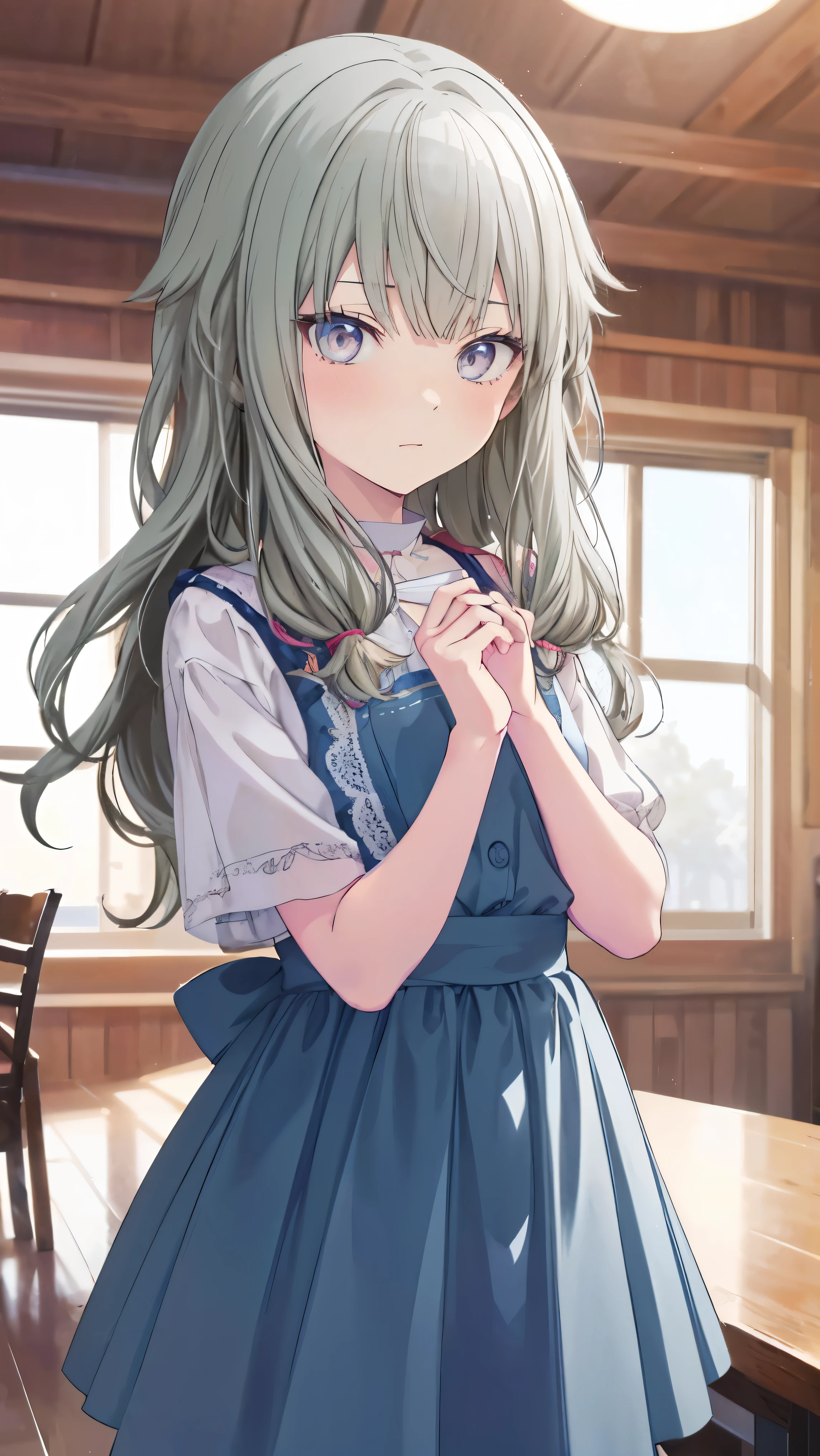 masterpiece、Best image quality、最high quality、Lori、Girl、 Cute pose, masterpiece, Anime art style, Cute moves、Most detailed, high quality、Shiny Hair、Very fine and beautiful bright eyes、nose blush、Very detailed, clear and beautiful face, Awards, (((Anatomically correct))、Cowboy Shot