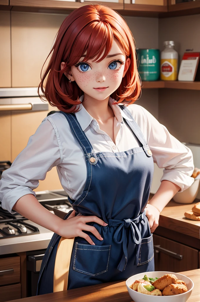 Freckles Apron Redhead
