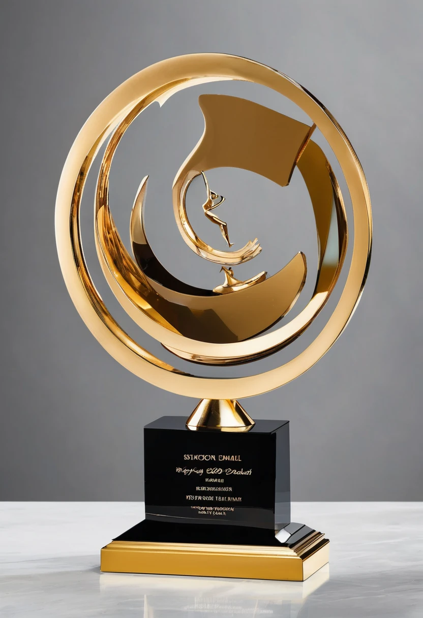 A minimalist, creative and futuristic dance trophy;