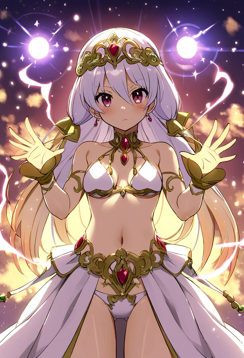 crea una chica anime en bikini casi desnuda