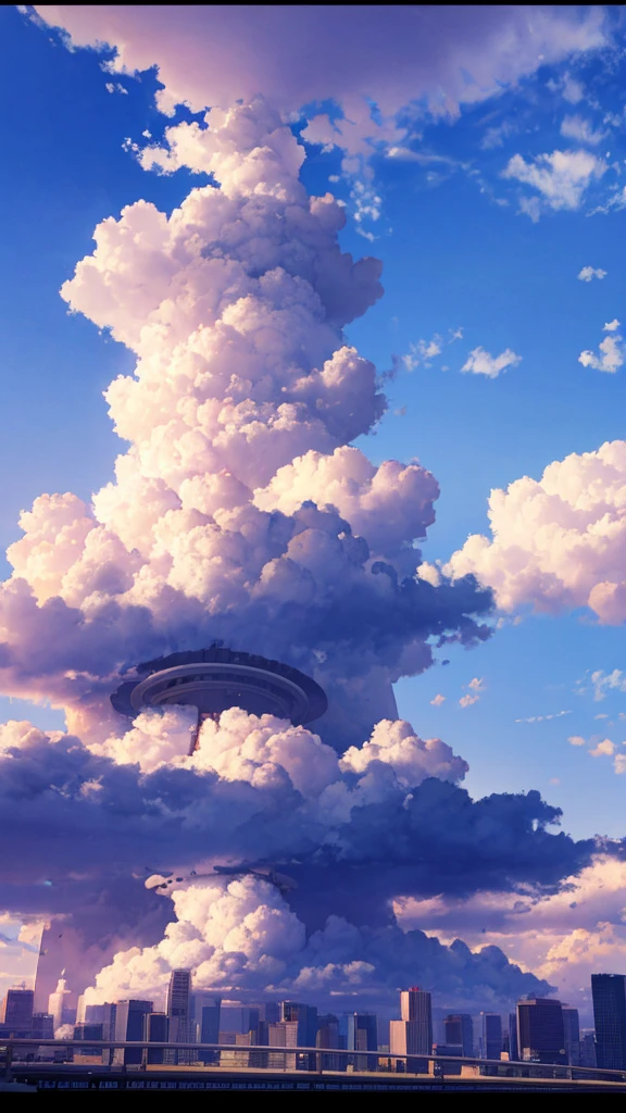 (best quality:1.4),(Best results:1.4),(Ultra-clear picture quality:1.4),(Ultra-sharp details:1.2),Skyline,Blue sky,cloud,Magnificent sky