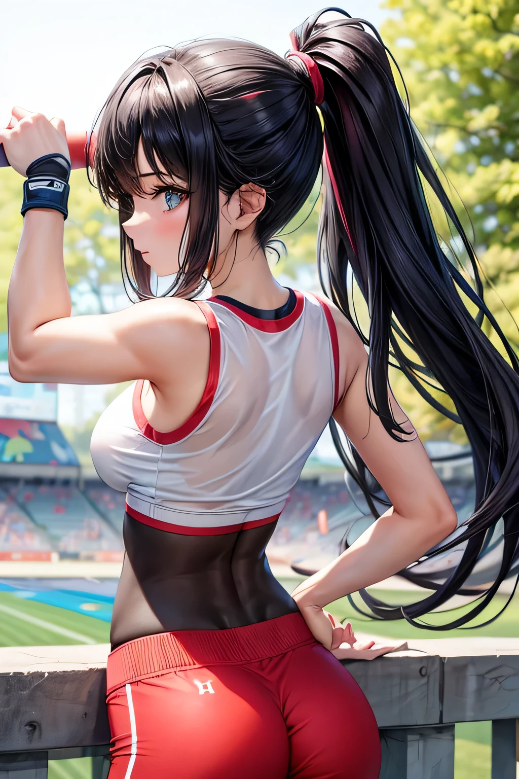 hot girl in sport pants and bh