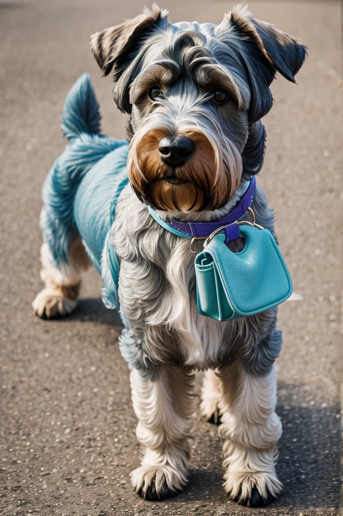 pastel standard schnauzer dog