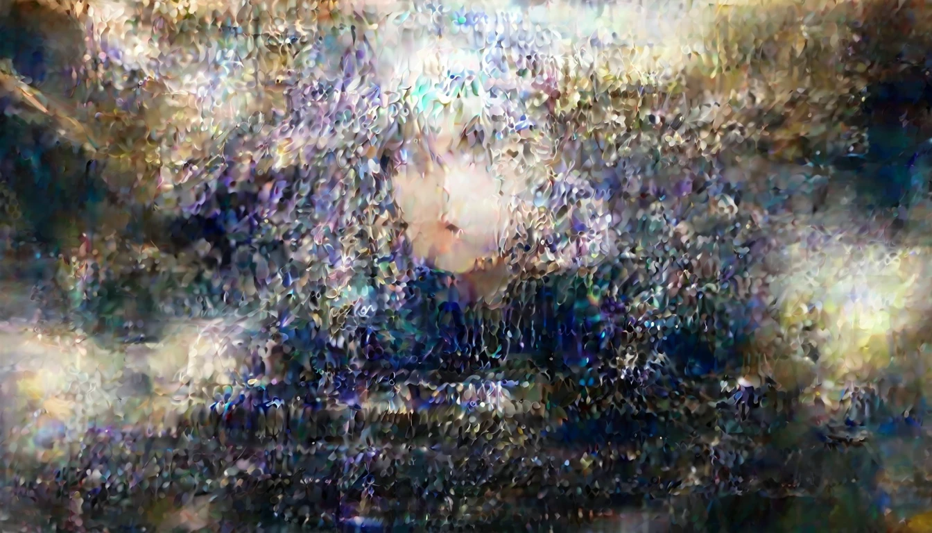 Asian girl in space on an alien planet between the North Star and the Big Dipper