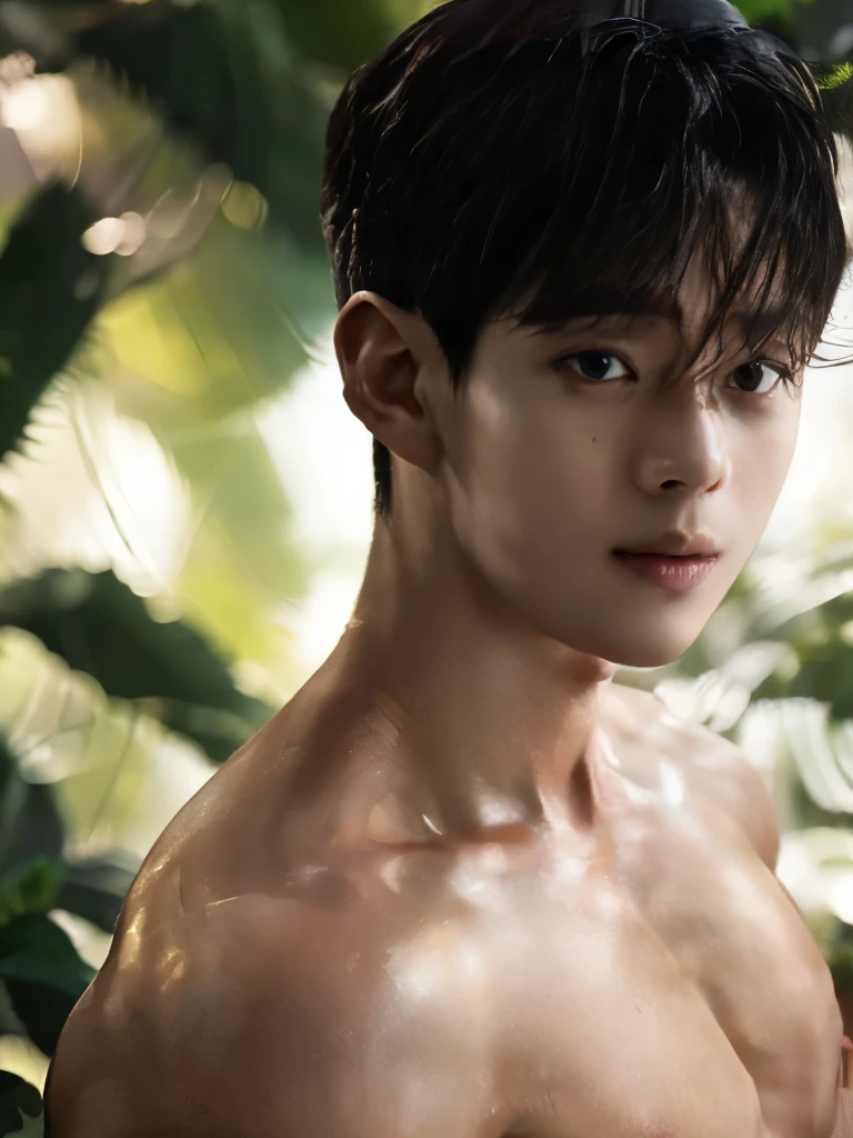 (cute boy:1.1,Posing naked:1.1,photorealistic:1.37), (best quality,4K,8k,height,Masterpiece:1.2), very detailed, realistic:1.37, professional, bright colors, Bokeh, Sharp focus, Physical rendering, young, thin, ผอมthin, Definition: light muscle, -like, genitals, studio lighting, greenery greenery, fun expression, Innocent eyes., freckles, soft skin, gentle sunlight, morning dew, delicate shadow, warm color palette, full body shot, Naked, showing a size 56 dick with a pink head.