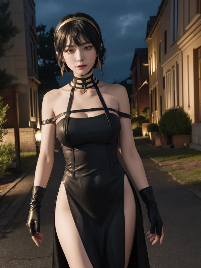 black dress