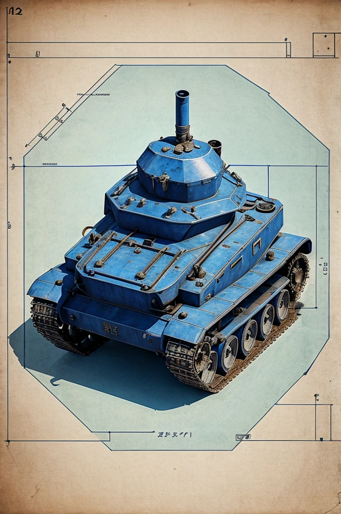 <lora:niji-watercolor02:1>tank