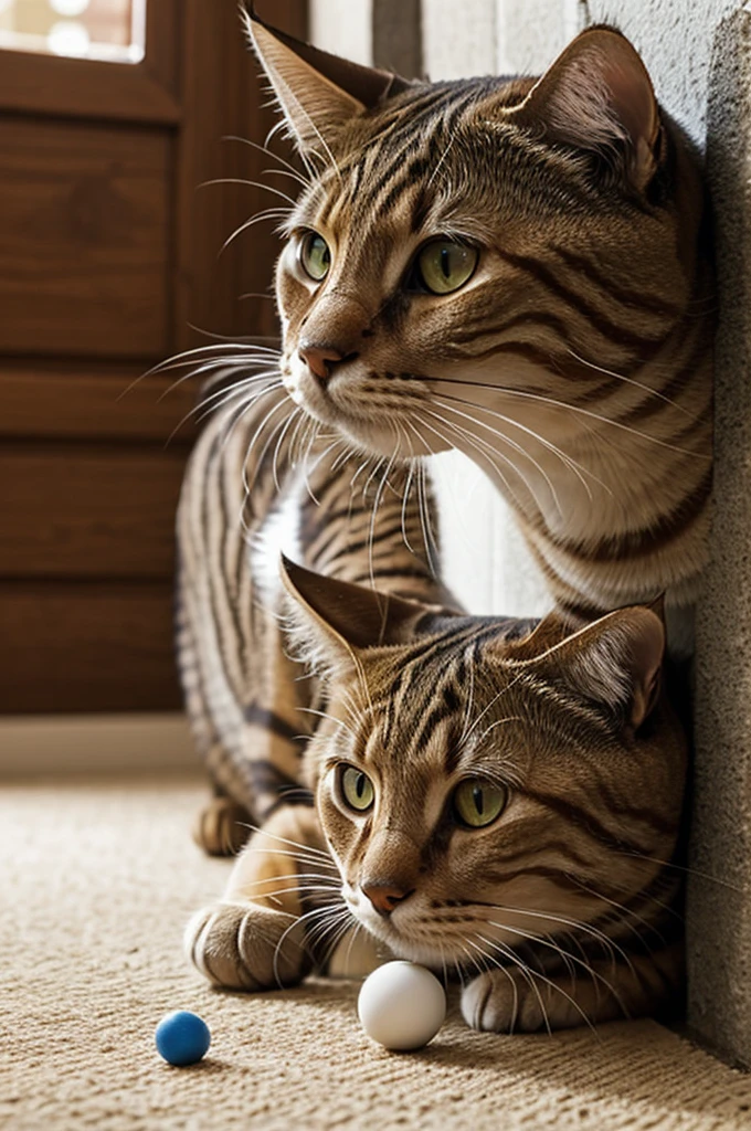 Gato. Jugando