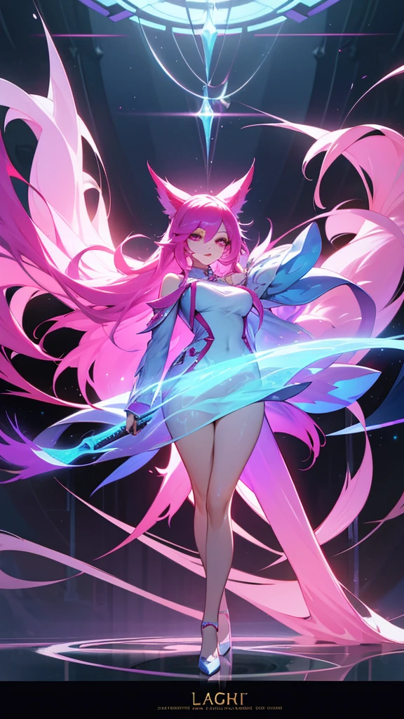 `Ahri blossom spirit, animeartwork, aiillustration, 4k, league of legends, artworks`