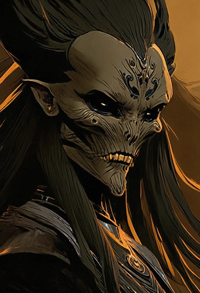 (Sci-fi fantasy), (Masterpiece)Very HD Higher Res work very animated almost anime like look (Sci-fi fantasy), (Masterpiece)star wars attractively represented depicted few yuuzhan vong females attractiveYuuzhan Vong were also much taller and had heavier buildsYuuzhan Vong had had kinda high sloping foreheads Yuuzhan Vong also had short,almost more stubbed tip-like noses, making their faces appear a attractivesorta skull-like Yuuzhan Vong usually had dark blackish usually longish hair yellowish skin tone with vulcan like pointed ears
