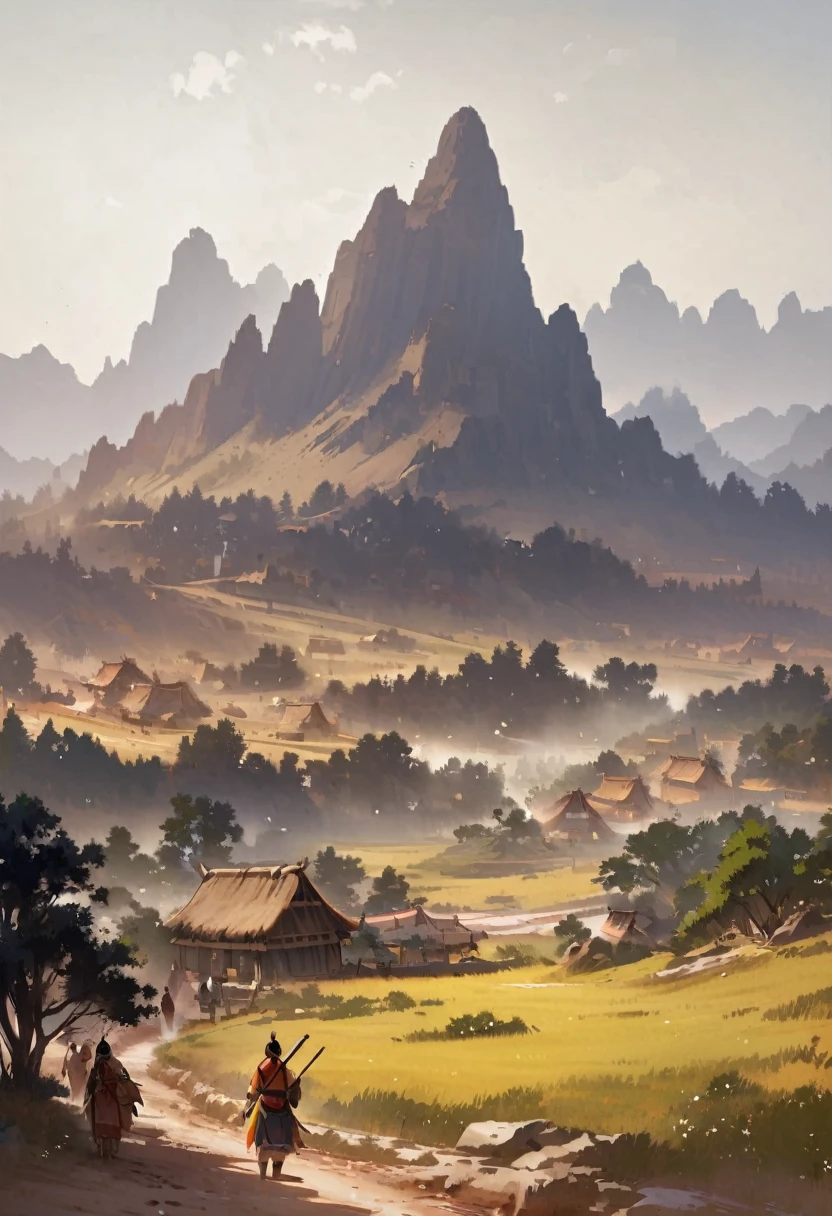 Dynamic Angle、Nature、Amazoness Village、Indian settlements、background、scenery、village