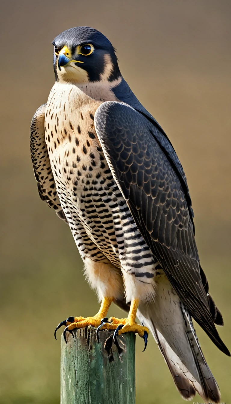create the image of a peregrine falcon