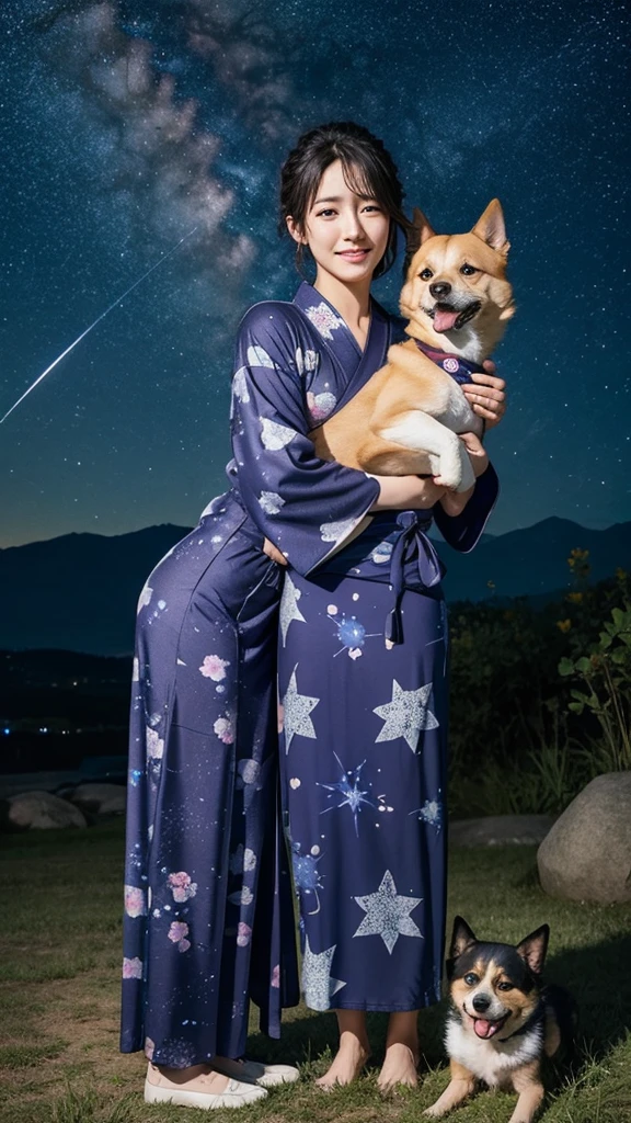 ＡＩBeauty、Prompto hugs a dog、starry sky zoo、Real Beauty、yukata