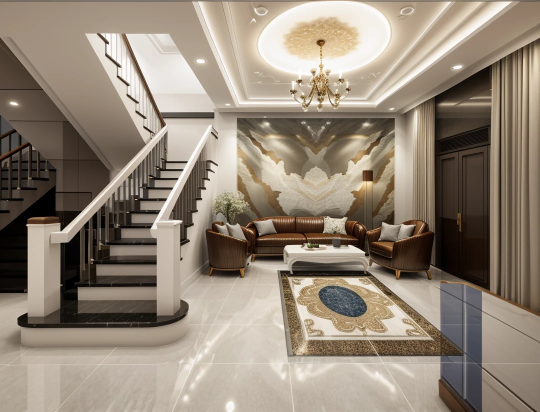 ((Masterpiece,best quality,8k uhd,dslr,soft lighting,high quality,hyper detail,film grain, Fujifilm XT3, UE 5 render 8k, super high resolution, supper detail:1.2,droste effect photography, macro photography, night light, cinematic lighting, interior design, glossy flooR)), livingroom