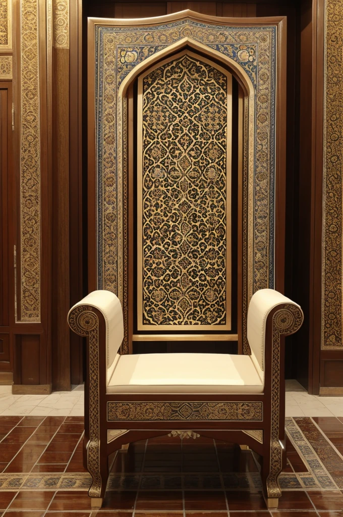 Design an Iranian chair for me in the role of Jahan Isfahan