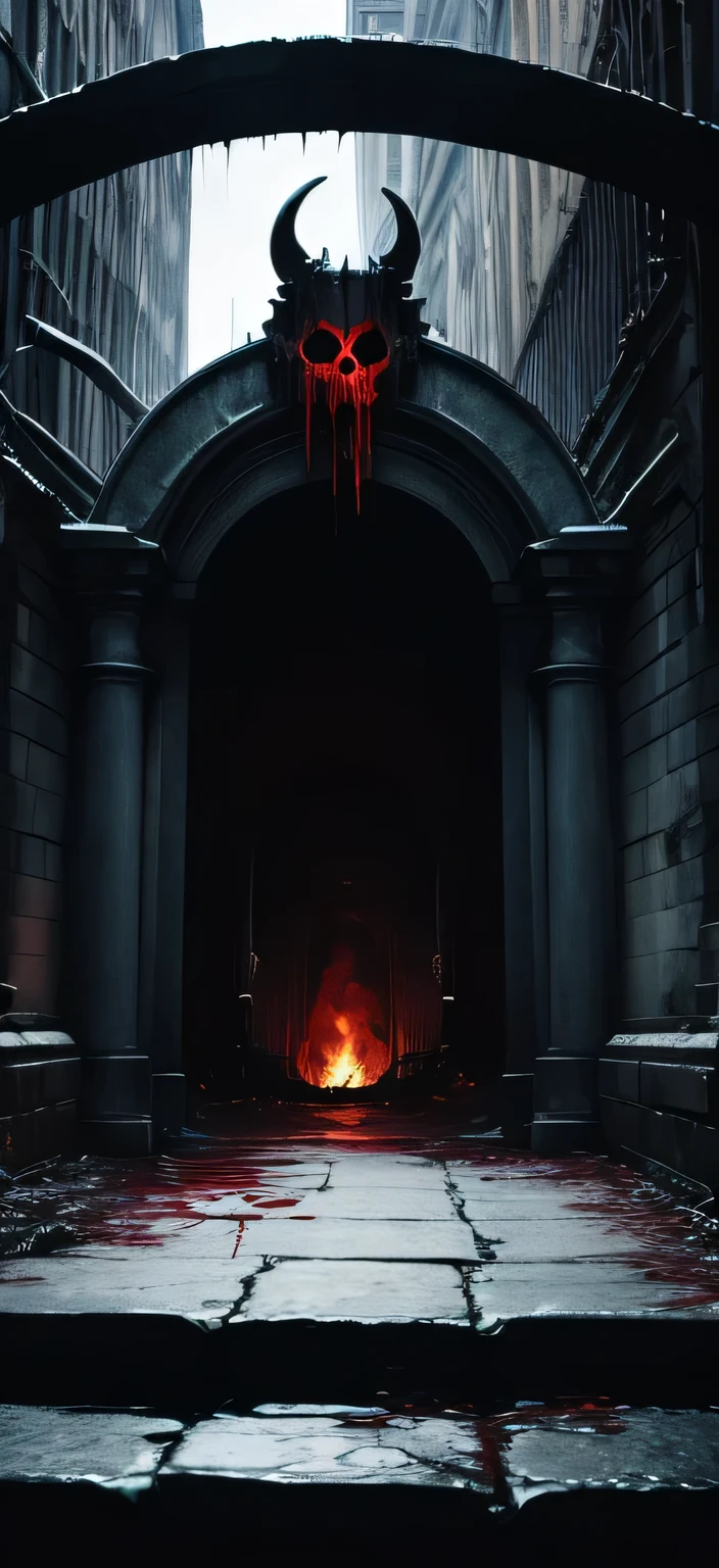most detailed image of a very high quality masterpiece,complex composition, exquisite detailed features, photorealistic, absurdres,  <lora:Radiant_Darkness:1> Radiant Darkness <lora:zavy-cntrst-sdxl:1> dark, chiaroscuro, low-key, red ink, masterpiece fro another dimension