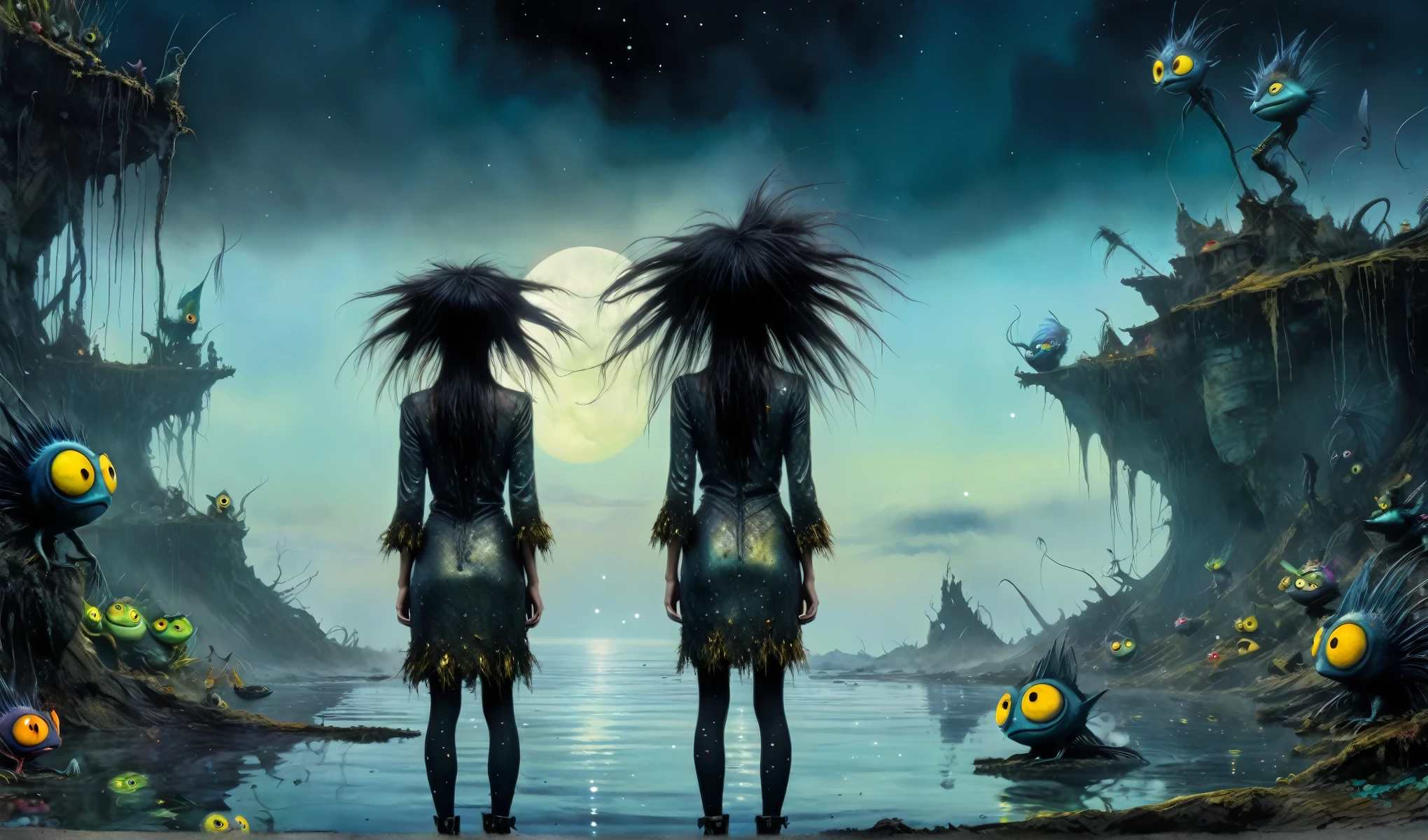 Chalcopyrite Mermaid,moana,golden black make up,longhair,goblin,freckles,pretty face,eyebrow up,full body shot,ominous landscape,glate gray atmosphere,Simon Stalenhag,Nicola Samori,Wangechi Mutu,prime colors,Lisa Frank, ,urban,extremely detailed, [night landscape],masterpiece,intricate details,faded,eyes extremely detailed, high detailed eyes,16k resolution,RAW, Nikon Z9,city on background,chinesse,pixie,sea,RAW,Retina,full body length,Obsidian Chalsedoon Nightcrawler,ominous landscape, niobium Obsidian atmosphere,dangerous atmosphere,intricate details,realistic humid skin,extremely intricate details,Epic Realistic, cinematic style,film grain,dramatic light,anatomically correct,faded,eyes extremely detailed, high detailed eyes,UHD,Retina,HDR,CinematicTechnicolor,natural skin textures, hyper realism, hyper detailed,High contrast,Realism,Ultra Detailed,irina yermolova,close full body shot, masterpiece,faded,8k resolution,RAW, Nikon Z9,MIk Kil Cenote of Yucatan of Mexico,pixar movie still, pixar movie screenshot, frame from pixar movie, animated movie still, still from the pixar movie, still from a pixar movie, disney pixar movie still, pixar movie scene, still from pixar movie, still from a 2001 pixar movie, pixar render, animated film still