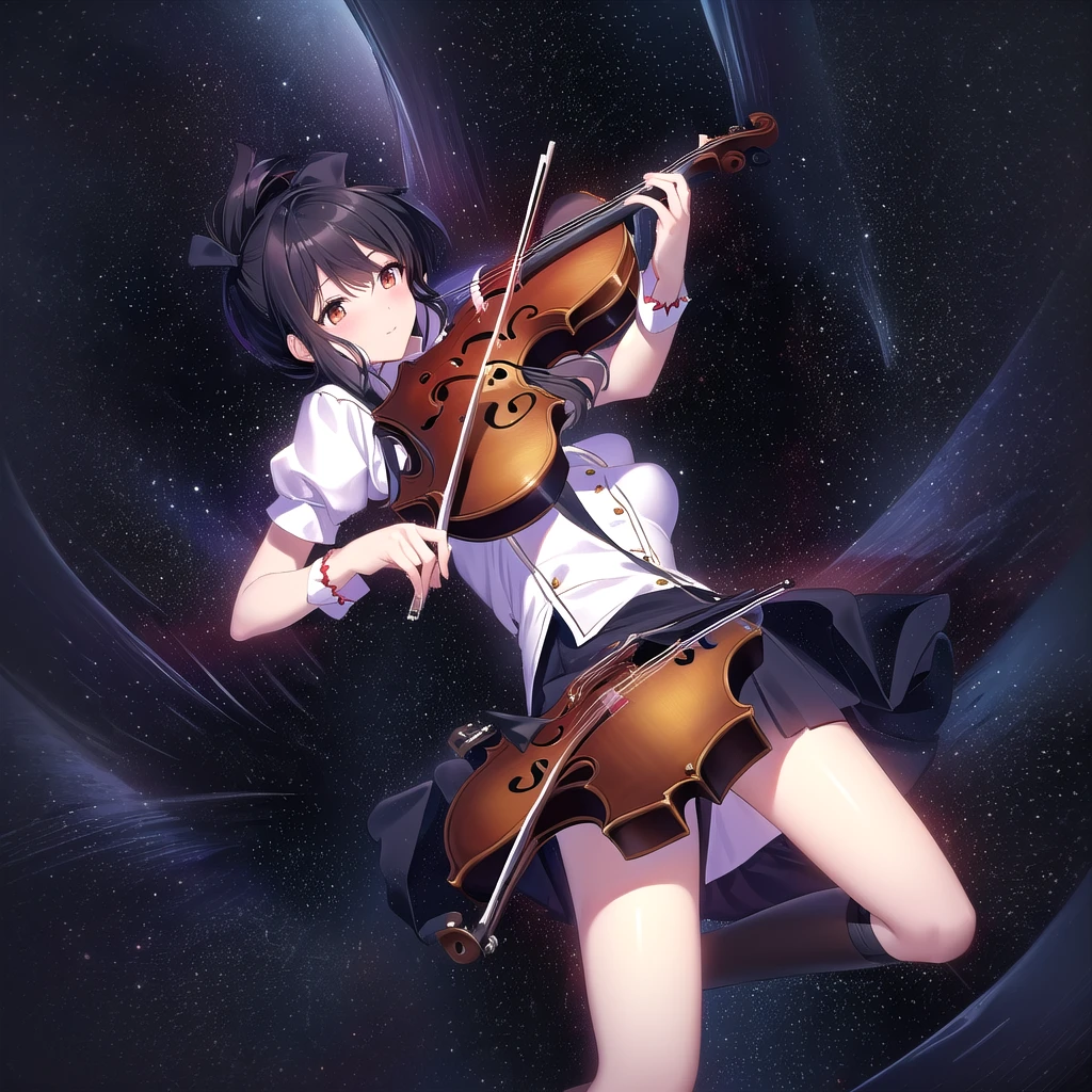 Woman in black and white costume playing violin, from East, Nightcore, kagamine Also, (Fantasy Violin), change, changesh, Marisa Kirisame, East character, kirisame marisa from East, Eat and drink, East, Also, sakura kinomoto, Zero-chan, Madoka Kaname, Fantasy Violin