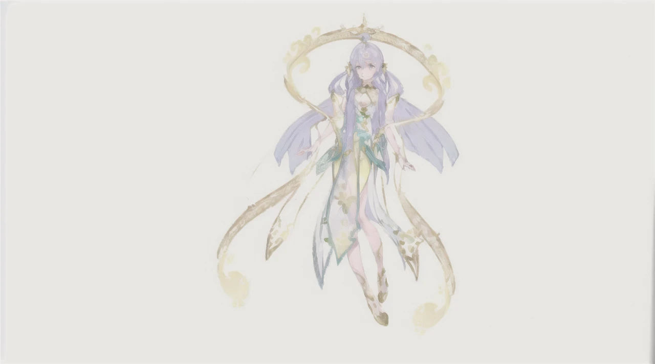 (((masterpiece))),(((bestquality))),((ultra-detailed)),(illustration),((anextremelydelicateandbeautiful)),dynamicangle,floating,(beautifuldetailedeyes),(detailedlight) (1girl), solo, floating_hair,glowingeyes,green hair,greeneyes, twintails, halterdress, atdan, green background,