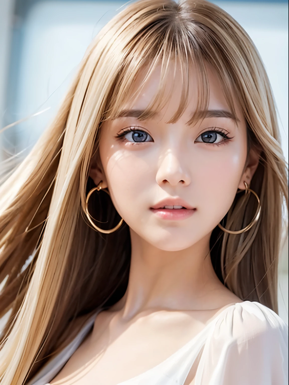 The highest beauty of splendor、Clear white glossy skin、Wind hair gets in the way in front of cute face、Sexy big 20 year old cute beautiful girl、Sexy little beautiful face、Shiny light straight hair、Bangs dancing in front of cute beautiful face、white dress shirt long silky bangs covering pale white light blue eyes,,,,,,,,,、Super long hair with hair that hides a sexy face、Sexy cute young woman、Super Long Light Blonde Shiny Hair、Small face beauty、bright expression、Glossy skin、Face Gloss