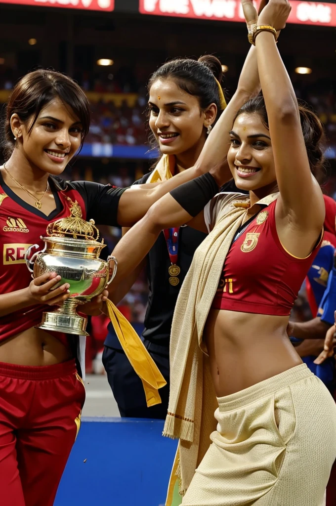 RCB lifting ipl trophy 