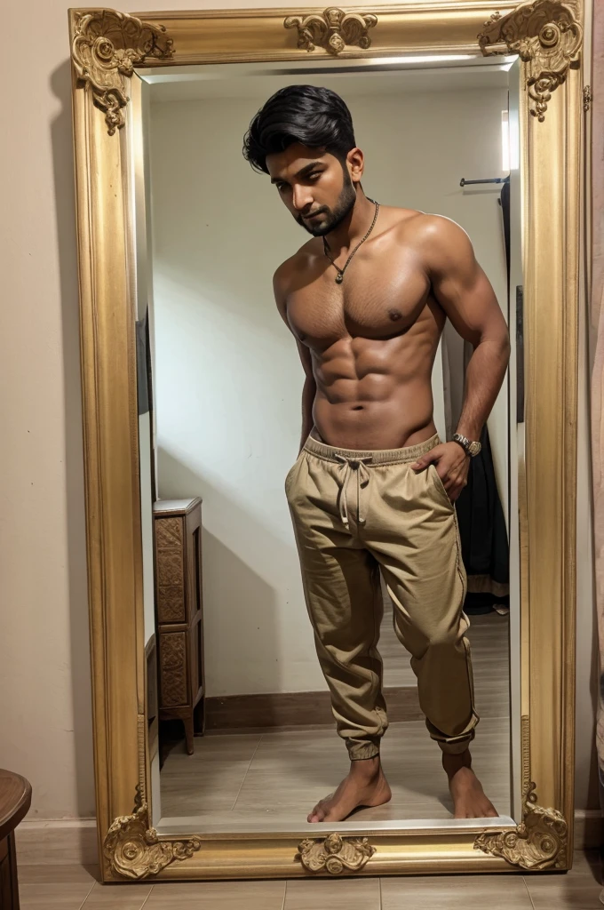 Pahadi boy mirror photo
