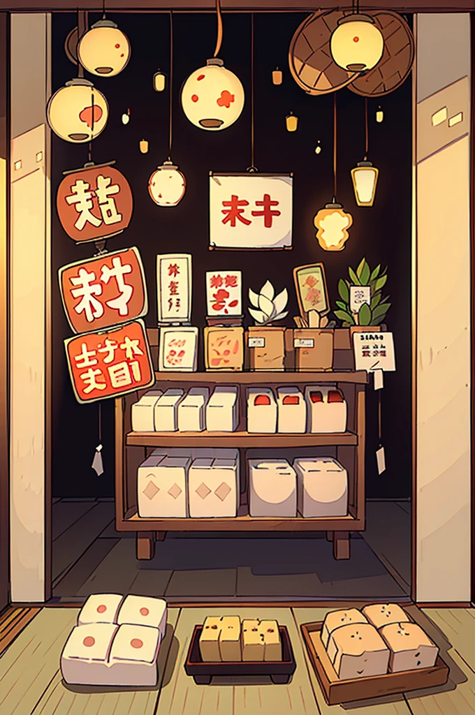 Super high quality, photorealistic, extremely detailed CG, 8k picture wallpaper, Japanese food, Japan, tofu cuisine, tofu, no person, tofu store poster, tofu store advertising poster, delicious looking tofu,