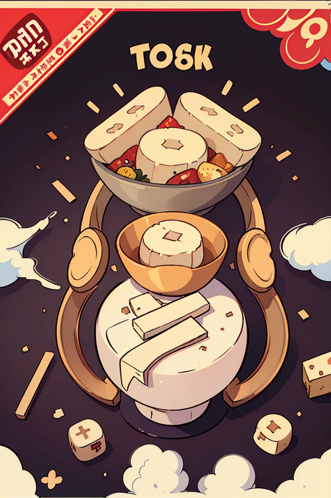 Super high quality, photorealistic, extremely detailed CG, 8k picture wallpaper, Japanese food, Japan, tofu cuisine, tofu, no person, tofu store poster, tofu store advertising poster, delicious looking tofu,